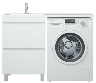 Тумба под раковину для стиральной машины Corozo Альтаир 120 белый SD-00000500